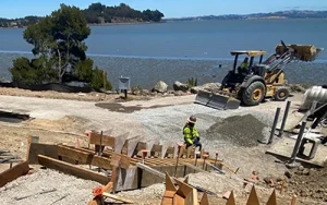 Construction on the Bay in Marin County