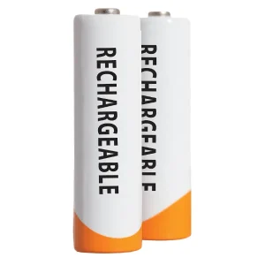 2 recyclable AA rechargeable batteries