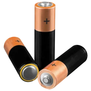 3 recyclable AA batteries