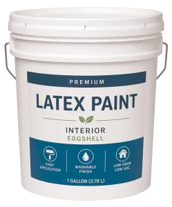A large latex paint bucket