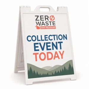 A West Marin HHW Collection Event Sign