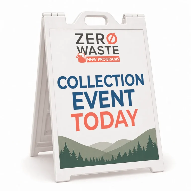 A West Marin HHW Collection Event Sign
