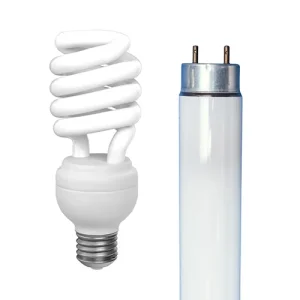 HHW Examples of CFL and Fluorescent tube bulbs