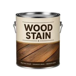 Wood Stain can: example of Paint HHW