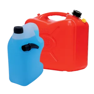 Automotive Fluid examples: windshield fluid and a gas can