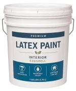 A large latex paint bucket